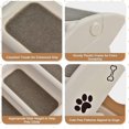 thumbnail image 4 of Foldable Pet Stairs, 4Tier Dog Stairs, Cat Stairs with Felt Mat, Pet Stairs for Cats, Dogs up to 60 kg, NonSlip Cat Ramp for Bed, Car, Sofa (Beige), 4 of 5