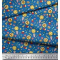 thumbnail image 3 of Soimoi Rayon Fabric Vegetable,Burger & Pizza Food Print Fabric by Yard 42 Inch Wide, 3 of 3