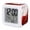 Red White Yellow, variant on Pink Marble Digital Alarm Clock for Bedrooms, Smart LED Alarm Clock with 7 Color Changing Night Light, Nature Marble Crack Yellow Lines Art Silent Wake Up Clocks for Sleep Study Cooking 3.2"x3.2"
