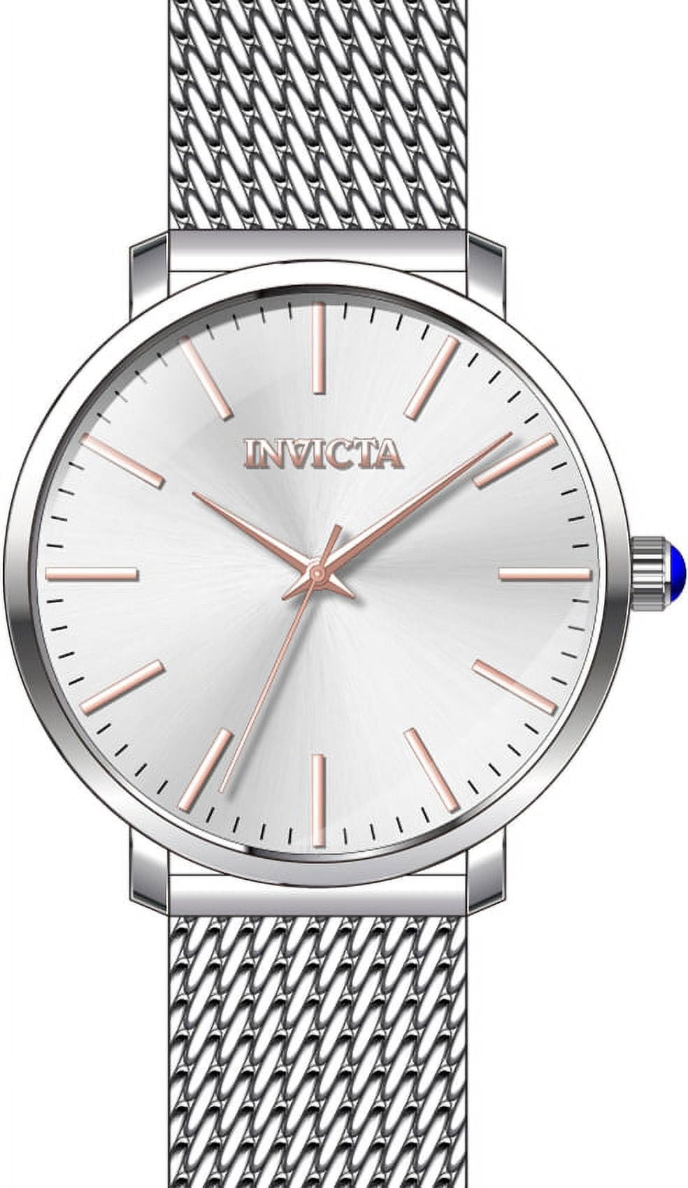 Invicta Women's 31068 Angel Quartz 3 Hand Silver Dial Watch