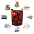 thumbnail image 6 of XMXT Collapsible Laundry Basket, Red Smoke Texture Waterproof Laundry Hamper, 40L Multicolor, 6 of 8