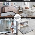 thumbnail image 6 of LAMIRO Memory Foam Rug,Machine Washable Bathroom Mat,Quick Dry Non-Slip Bath Rug,Soft Absorbent Foam Bath Mat,15.75"x23.62" Light Gray, 6 of 7