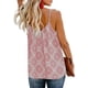 thumbnail image 5 of Blusa sin mangas de verano con tirantes finos y escote en V con estampado floral estilo bohemio para mujer, 5 of 6