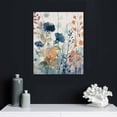 thumbnail image 4 of COMIO  Flower Canvas Wall Art Indigo Floral Canvas Pictures Print for Bedroom Living Room Bathroom Wall Decor Watercolor Green Botanic Painting Artwork Wall Decoraion, 4 of 4