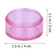 thumbnail image 2 of MesaSe 7 Days Clear Stackable Pill Box Portable Mini Sealed Pill Organizer Round Medicine Case (Pink), 2 of 6
