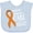 Blue, variant on Inktastic Support Educate Care Limb Loss Awareness Orange Ribbon Boys or Girls Baby Bib