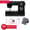 SINGER Heavy Duty 4432 High-Speed Black Sewing Machine with Accessory Kit | Strong Motor with Enhanced Piercing Power, 110 Stitch Applications, Full Metal frame, 1-step Buttonhole & LED Light