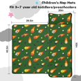 thumbnail image 5 of Football and Basketball Green Pattern Teens Toddler Nap Mat with Pillow, Sleeping Mat Bag for Preschool Daycare 50"x20", 5 of 6