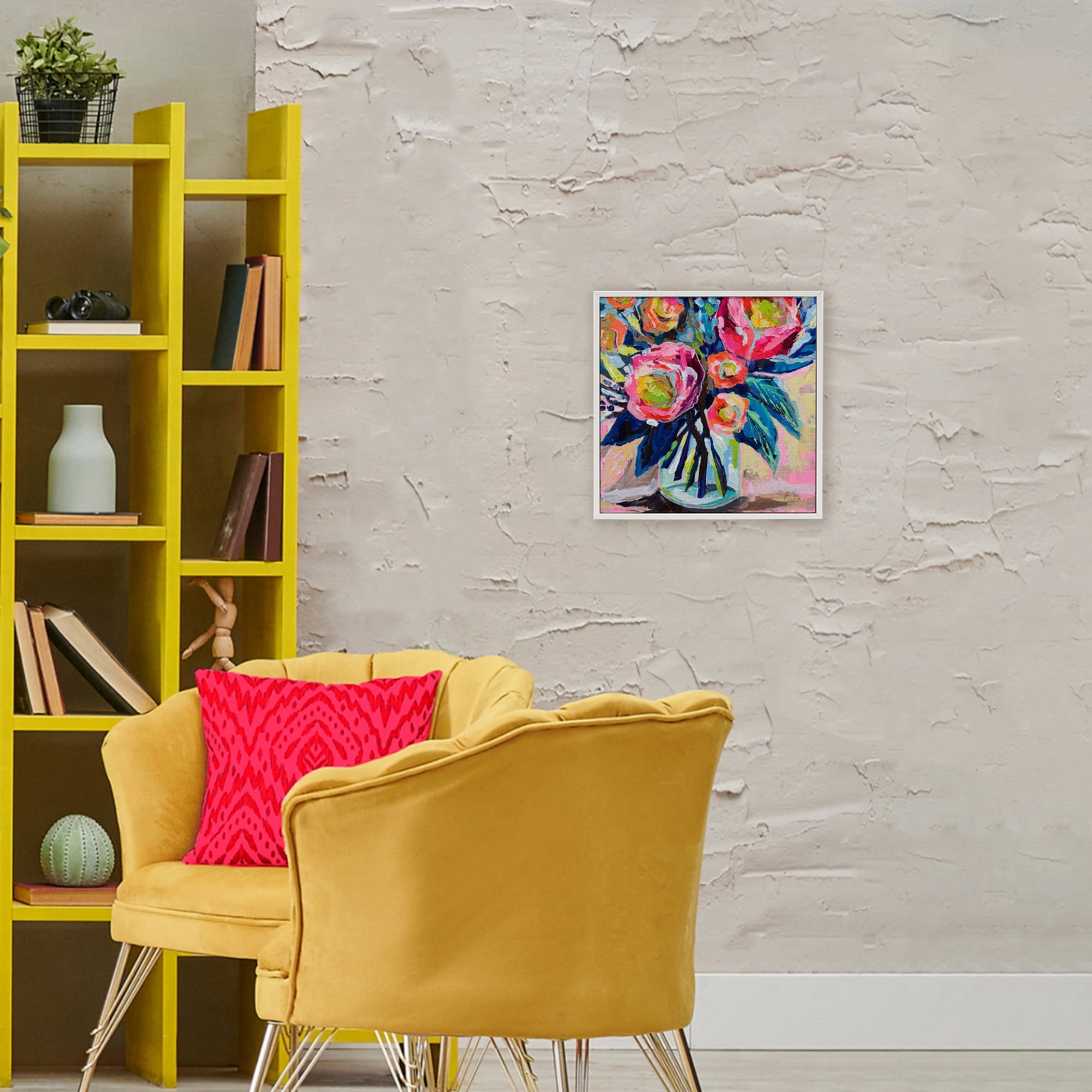 Stupell Industries Because You Love Me White Framed Giclee Art, design by Jeanette Vertentes