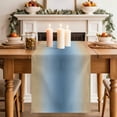 thumbnail image 2 of Table Runner 72 Inches Long for Kitchen Dining, Blue Yellow Ombre Dresser Scarf Farmhouse, Dining Table Decorations for Wedding/Parties, Farmhouse Modern Gradient Art 13 x 72 In, 2 of 8
