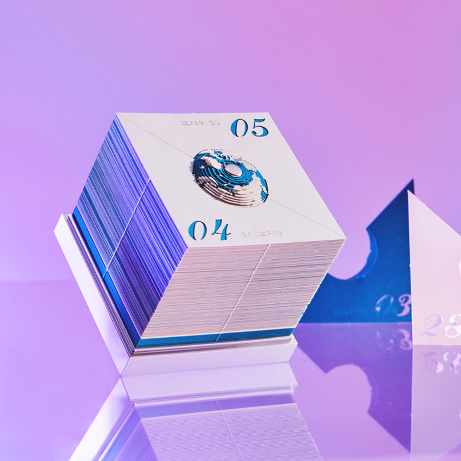 Calendrier Terrestre 3D Effaçable - Outil De Planification Créatif Et Décoratif Pour La Maison Ou Le Bureau