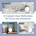 thumbnail image 3 of MIRRORVANA Small 15X Magnifying Tabletop Mirror for Makeup - Double Sided 15x and 1x Portable Make Up Mirror for Desk, Dressing Table and Retail Store - 6" Wide & 6.7" Tall (Chrome), 3 of 7