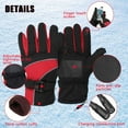 thumbnail image 4 of HHENGYISOUL Touch Screen, Red Cloth Cotton Unisex Motorcycle Gloves, 4 of 10
