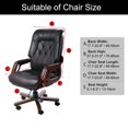 thumbnail image 6 of PiccoCasa Swivel Computer Chair Cover Stretch Office Slipcovers Large Size Lake Blue, 6 of 7