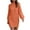 Orange, variant on Oksale Knit Dresses for Women Trendy Mock Neck Mini Dress Loose Long Sleeve Sweater Dresses Solid Color Fall Dress 2025 Soft Cozy Dress Beige S