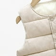 thumbnail image 5 of TAGOLD Kids Coats Autumn And Winter Baby Boys Girls Baby Print Cardigan Vest Down Cotton Vest Inside And Outside Wear, 5 of 5