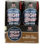 (6 pack) (6 Pack) High Brew Coffee Rtd Black & Bold Sugar Free, 8 Fz
