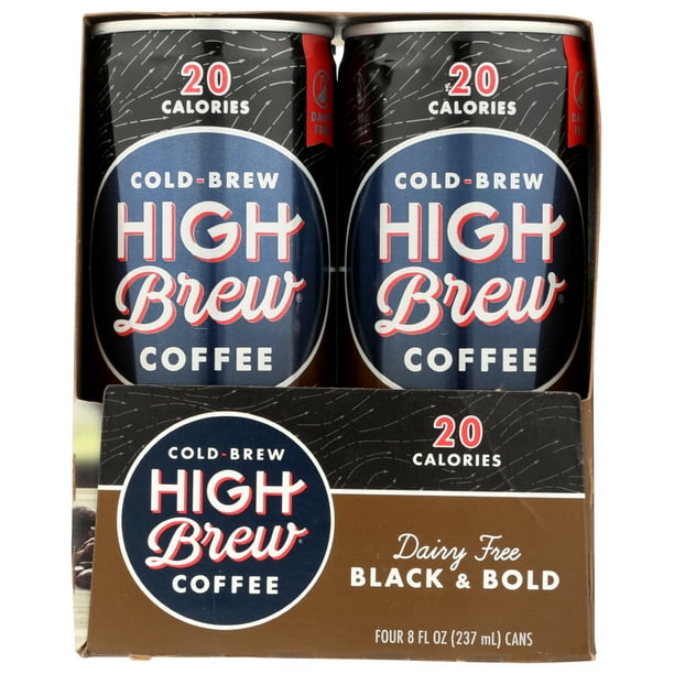 High Brew Coffee Rtd Black & Bold Sugar Free, 8 Fz