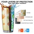 thumbnail image 7 of 20oz Tumblers Fall Leaves Stainless Steel Vacuum Insulated Double Wall Travel Tumbler Cups Mug with Lid and Straw,Cleaning Brush for Cold & Hot Drinks, 7 of 7