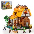 thumbnail image 1 of Juego de ladrillos de construcción FUNWHOLE, molino de agua medieval con LED, 1278 unidades, 1 of 6