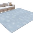 thumbnail image 2 of 3'x5' Area Rugs, Light Blue Botanical Indoor Outdoor Area Rug for Living Room Bedroom, Farmhouse Summer Floral Leaves Washable Bathroom Rugs Kitchen Floor Carpet Mats Home Decor Aesthetic, 2 of 8