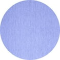 thumbnail image 1 of Ahgly Company Indoor Round Abstract Blue Contemporary Area Rugs, 7' Round, 1 of 4