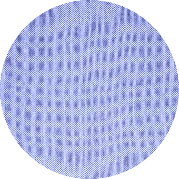 Ahgly Company Indoor Round Abstract Blue Contemporary Area Rugs, 7' Round