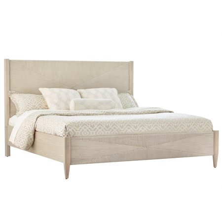 Palmetto Home Pearl Soft Beige Wood Finish King Size Bed