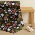 thumbnail image 4 of Soimoi Cotton Poplin Fabric Monstera Leaves,Floral & Horror Skull Halloween Print Fabric by Yard 42 Inch Wide, 4 of 7