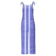 thumbnail image 5 of Combinaison à Bavette Décontractée pour Femmes, une-Pièce Sans Manches en Polyester à Imprimé, Longueur Régulière, pour le Quotidien Ou les Vacances, Coupe Douce et Confortable, 5 of 5