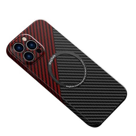 For Apple iPhone 14 Pro Max Mag Safe Magnetic Hybrid Carbon Fiber Slim Shockproof Case Cover