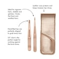 thumbnail image 2 of Juego de Pinzas Petite Tweezerman, para cejas, color Oro Rosado - Pinza obliqua y pinza de punta con estuche, ideal para viajes., 2 of 6