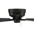 thumbnail image 2 of Craftmade  52" Pro Plus Hugger Ceiling Fan Flat Black  w/ Flat Black/Greywood Blades - Pull Chain, 2 of 15