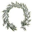 thumbnail image 4 of Hvmvliv Christmas Garland 61.02in Simulated Christmas Rattan Soft Green Norfolk Pine Needles Leaf Door Wall Window Hanging Home Fireplace Decoration Green, 4 of 5