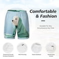 thumbnail image 5 of Balery Dog Wrapped in Towel Mens Swim Trunks Swim Shorts for Men Quick Dry Inseam Beach Shorts with Compression Liner Pocket-X-Large, 5 of 9