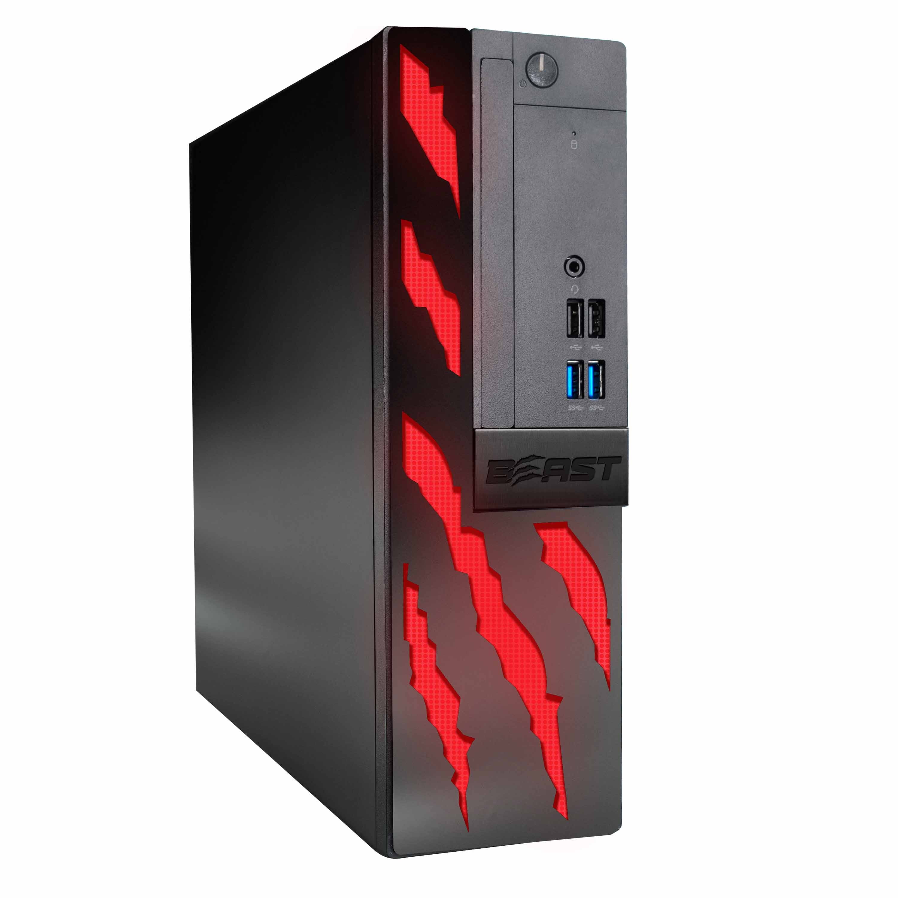 Restored Gaming PC Computer, BlairTech Beast | Intel i5 with Radeon RX 550 GPU, 16GB, 500GB SSD, WiFi + BT, Windows 11 Gaming Desktop (Refurbished)