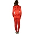 thumbnail image 6 of ToBeInStyle Women's French Terry Activewear Hooded Jacket & Pants, 6 of 7