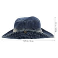 thumbnail image 2 of DEEPCRAFF Sombrero De Denim Con Ancha Plegable Para Uso En Exteriores, 2 of 6