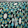 thumbnail image 4 of Moroccan Dog Crate Cover, Vintage Look Repetitive Geometry Inspired Art, Easy to Use Pet Kennel Cover Small Dogs Puppies Kittens, 7 Sizes, Sky Blue Reseda Green, by Ambesonne, 4 of 6