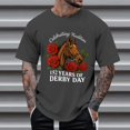 thumbnail image 2 of CONZONE Mens Horse Racing Tshirts Short Sleeve T-Shirts for Men Crew Neck Letter Graphic Y2K Casual Summer Tee Tops, 2 of 4