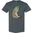 thumbnail image 3 of Inktastic Fourth of July Sloth Lady Liberty T-Shirt, 3 of 5