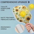 thumbnail image 4 of Pickleball Paddles Set Of 1, Fiberglass Surface,Sunflower Print, 1 Paddle, 2 Balls & Bag, 4 of 5