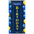 thumbnail image 2 of Blue and Gold Happy Birthday Banner with Balloon Star Elements Party Decoration Backdrop for Birthday Party Celebrations Photography Props Party Supplies, 2 of 7