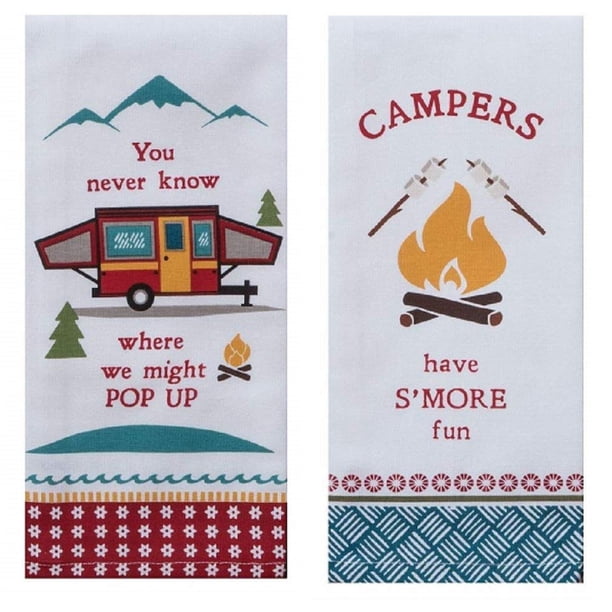 Kay Dee Designs Camping Life - Juego De 2 Toallas De Cocina
