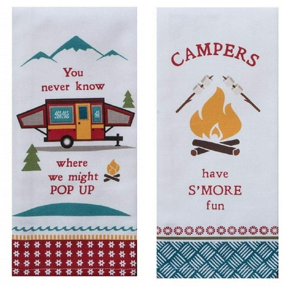 Kay Dee Designs Camping Life - Juego De 2 Toallas De Cocina