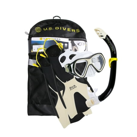 U.S. Divers Flexible Black Snorkel Set