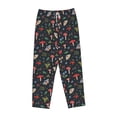 thumbnail image 4 of Sigee Forest Flora and Insects Print Women's Soft Pajama Pants - Breathable and Comfortable Lounge Sleep Bottoms with Elastic Waistband and Pockets-Large, 4 of 9