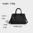 thumbnail image 2 of Bolsos de mano de cuero genuino para mujer, carteras de diseñador de lujo, bolso cruzado de hombro, alta calidad, 2024, 2 of 5