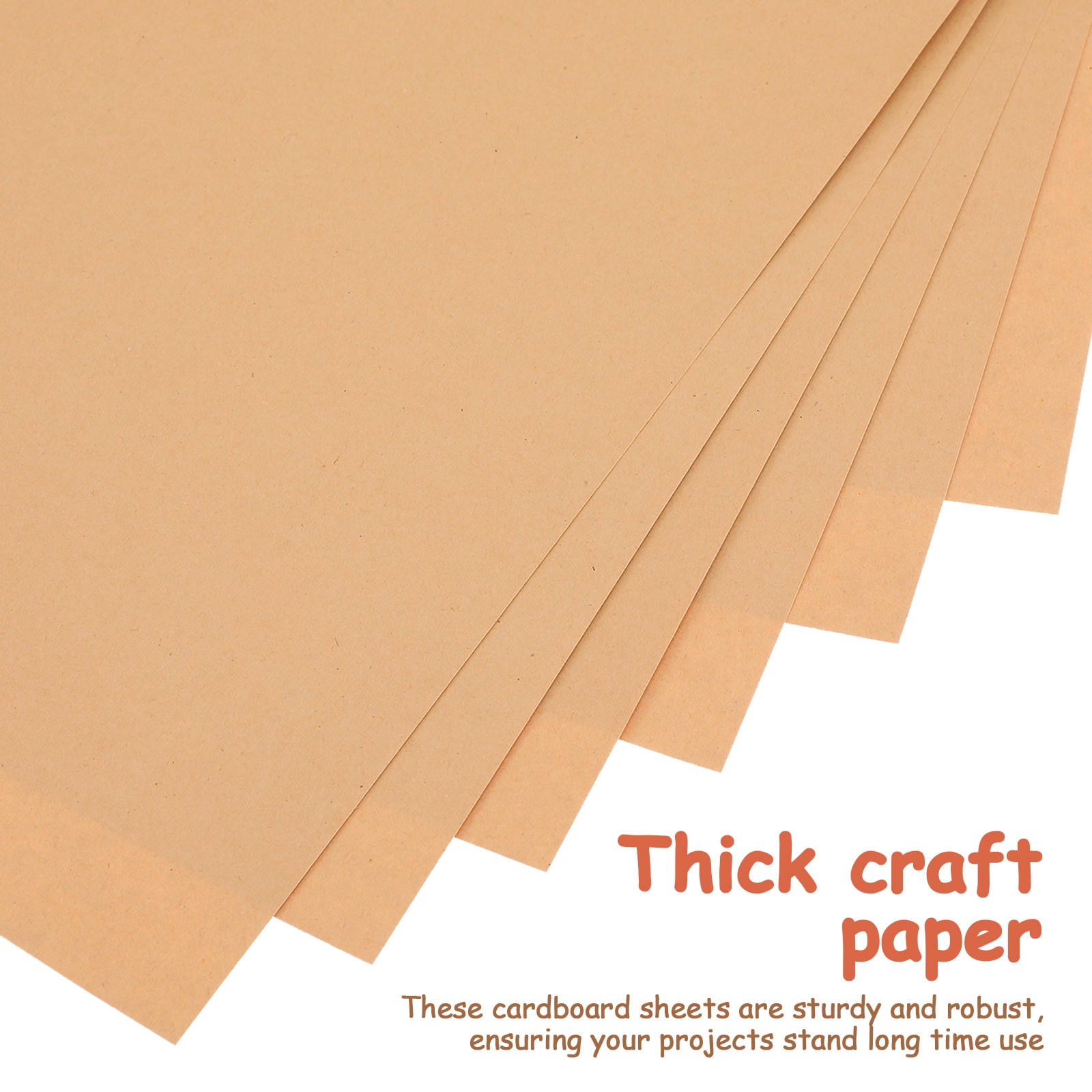 BESTYASH 50Pcs Beige Kraft Cardstock Paper Sheets Thick Decorative Craft Paper for Drawing Painting and DIY Projects