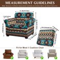 thumbnail image 7 of FKELYI Stretch Couch Cover for Living Room Armchair Slipcover with Individual Cushion Cover Aztec Tribal Geometric Print Non-Slip Washable Furniture Protector Sofa Decor, 7 of 7